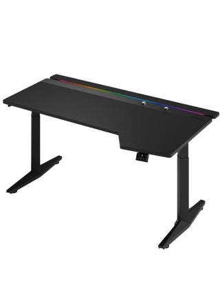Neo Pro Gaming Table Ergonomic Electric Height Adjustable Gaming Desk with Dual Motor Height Controller RGB Light with Cable Management - (160x92cm) - pzsku/Z9218798D3DC929A0F76AZ/45/_/1717420856/48eae531-60e0-4c56-bc25-d2ad446aefee