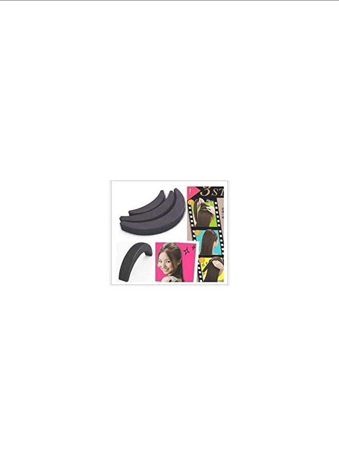 SMART VILLA TRADERS Banana Bumpits Puff Maker Black Hair Style Maker Banana Bumpits For Hair Styles Accessories For Women & Girls Puff Up Volumizer (1 Pairs, Free Size) - Image 3