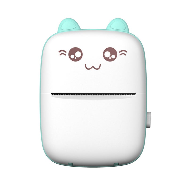 Mini Thermal Printer: 58mm Blue Compact Wireless Printer - 200 DPI Clear Print Quality No Ink Needed Rechargeable 1000mAh Battery for Daily Work Study Gift For Boys And Girls - Image 1