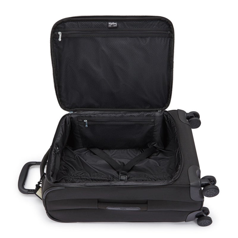 kipling Small Wheeled Luggage Unisex Black Noir New Youri Spin S I7504-P39 - Image 3