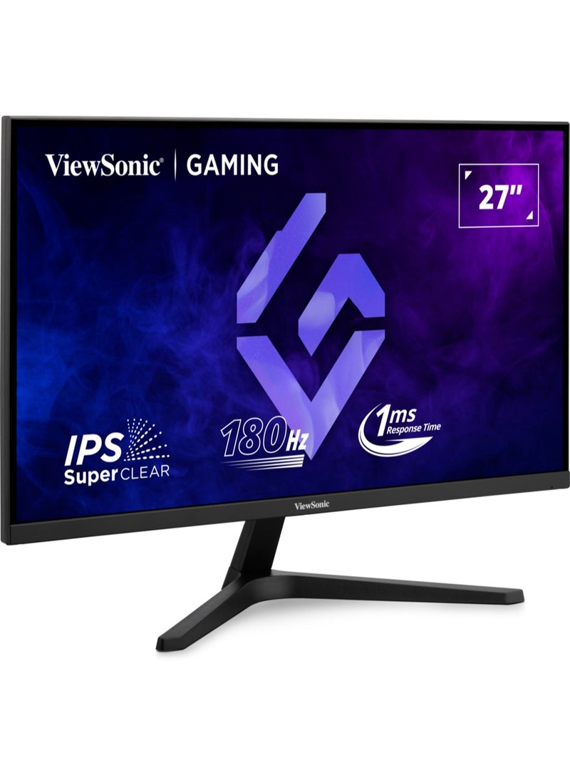 فيوسونيك ViewSonic 27” VX27G1- HD -VS20491 FHD IPS 180Hz 1920x 1080 -Gaming Computer Monitor black - Image 2