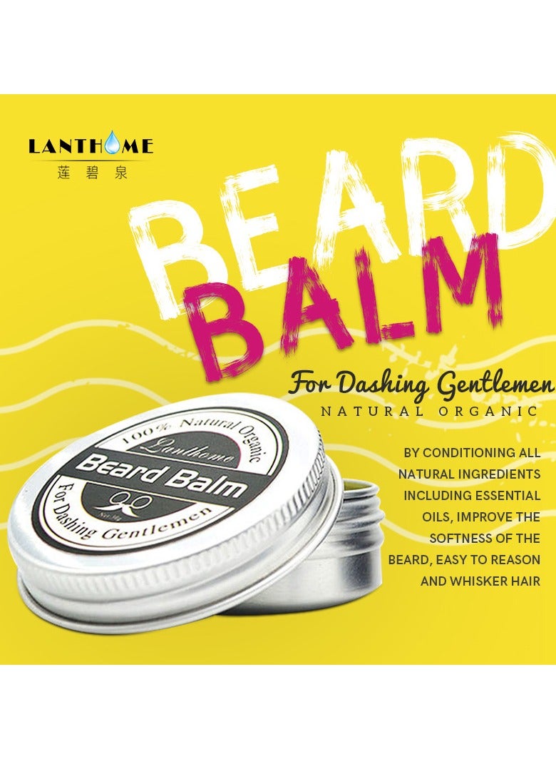 Lanthome Beard Wax, Styling And Care Moisturizing Beard Cream, Safe And Effective Hair Growth Cream For Beard Hair, (1pc) - Image 3