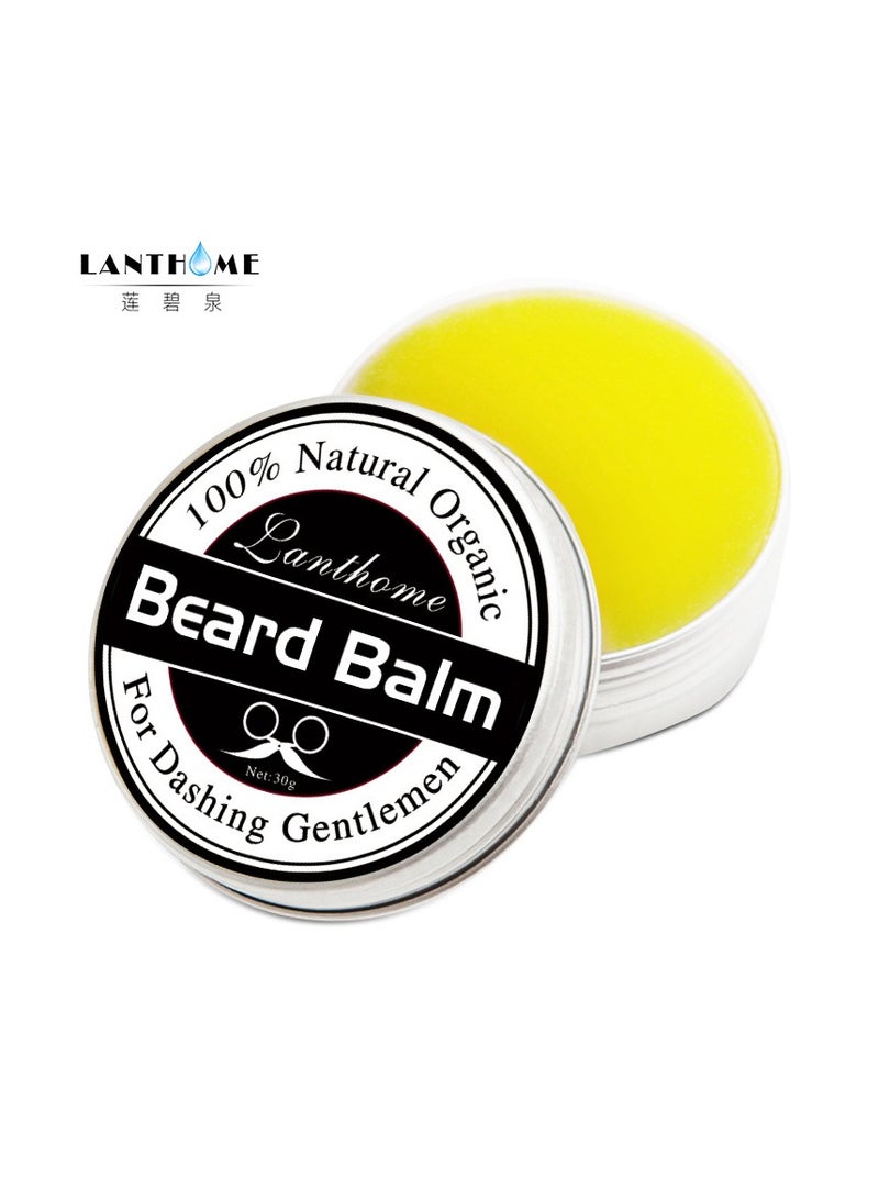 Lanthome Beard Wax, Styling And Care Moisturizing Beard Cream, Safe And Effective Hair Growth Cream For Beard Hair, (1pc) - Image 2
