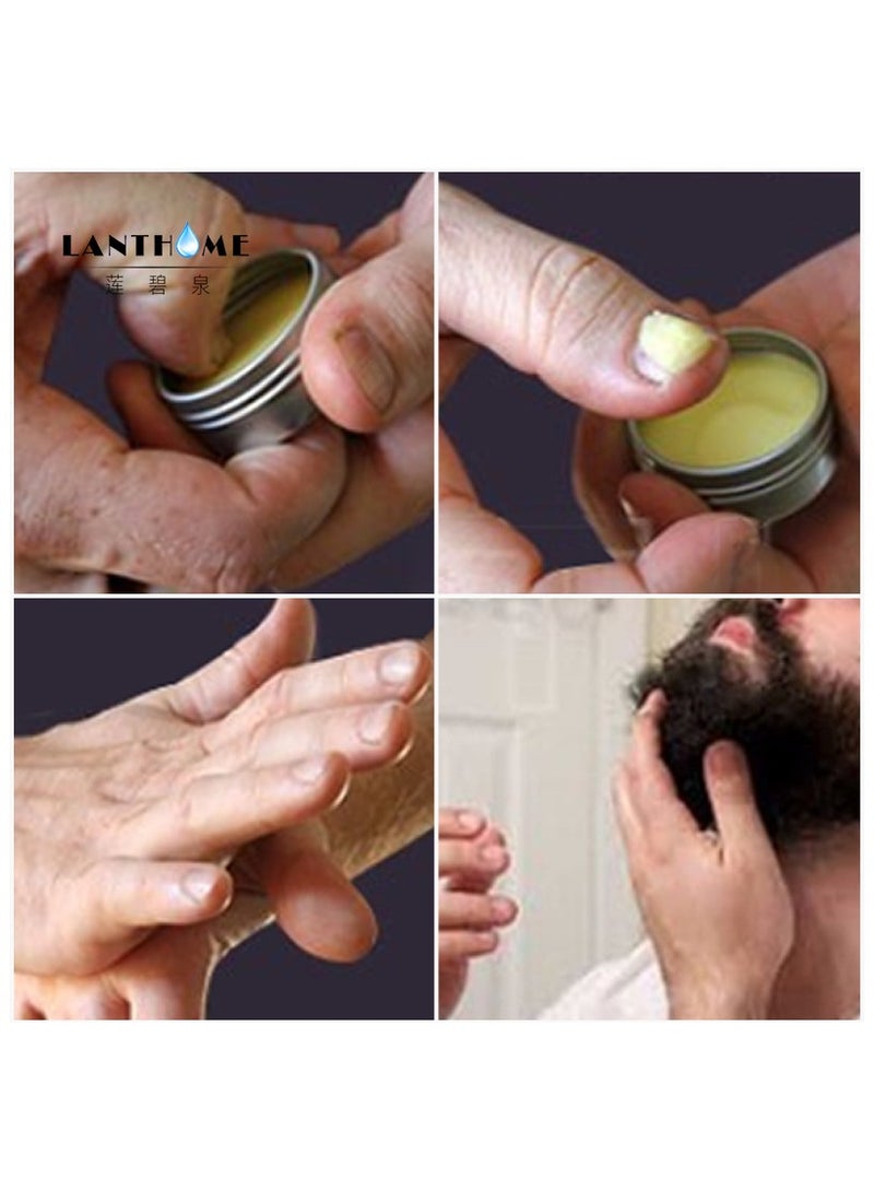 Lanthome Beard Wax, Styling And Care Moisturizing Beard Cream, Safe And Effective Hair Growth Cream For Beard Hair, (1pc) - Image 4