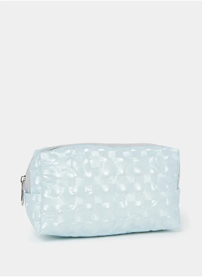 ستايلي Floral Stitch Detail Wash Bag