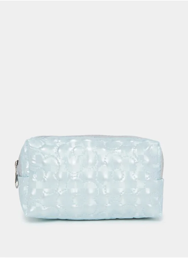 ستايلي Floral Stitch Detail Wash Bag