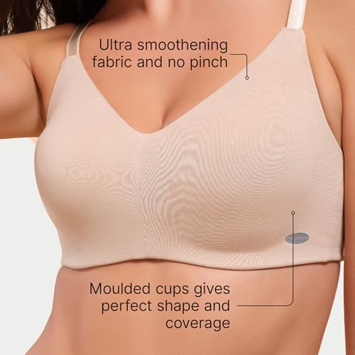 Enamor A027 Full Coverage Cotton Bra - Non-Padded • Wirefree PALESKIN - Image 5