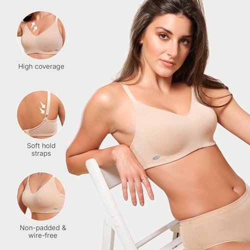 Enamor A027 Full Coverage Cotton Bra - Non-Padded • Wirefree PALESKIN - Image 3