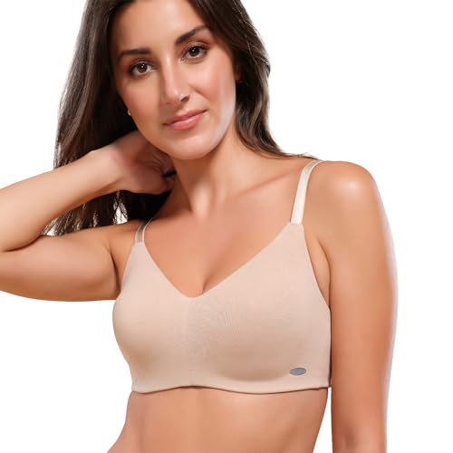Enamor A027 Full Coverage Cotton Bra - Non-Padded • Wirefree PALESKIN - Image 1