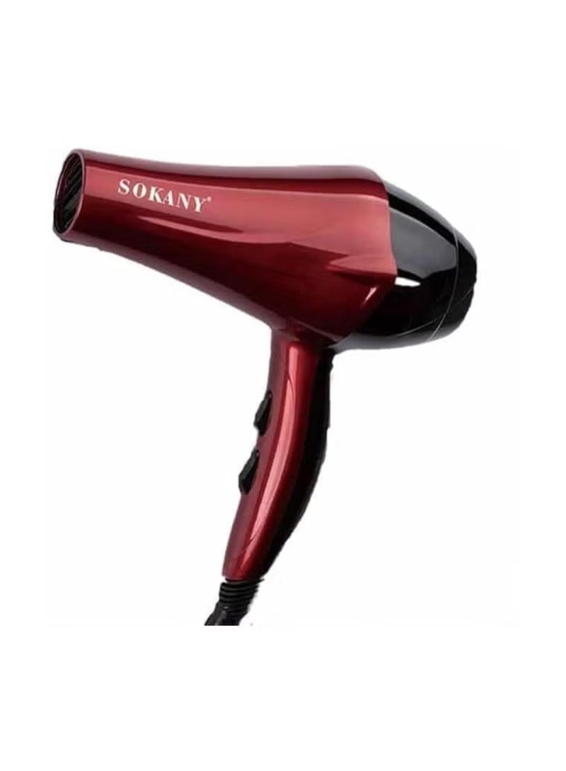 sokany Sokany SK-2211 Hair Dryer, Print Red  - Image 1