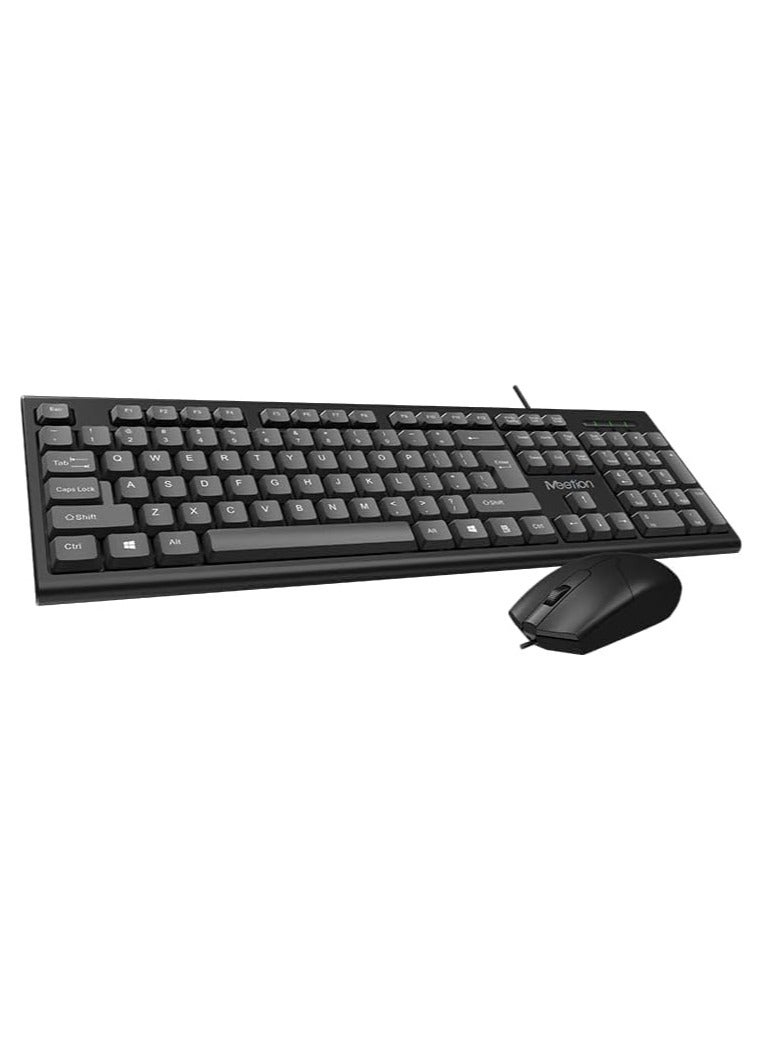 Wired Keyboard Mouse Combo, Exquisite Craftsmanship Ergonomic Design Safe Practical Stable Keyboard Mouse for Home & Office - Image 2