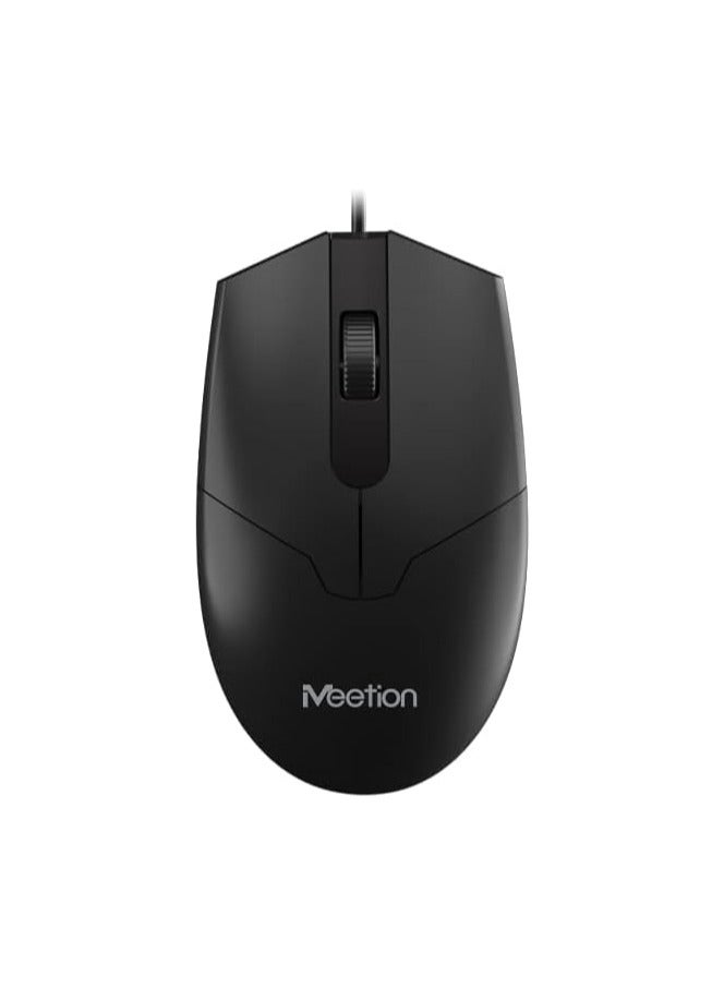 Wired Keyboard Mouse Combo, Exquisite Craftsmanship Ergonomic Design Safe Practical Stable Keyboard Mouse for Home & Office - Image 5