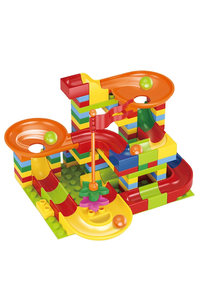 ACYYH 106PCS Building Blocks Marble Run Set, Large Particle Construction Track Toy with Slides and Balls - Image 1