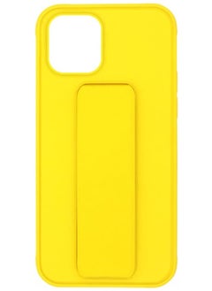 MIGOFAST iPhone 12/12 Pro, Finger Grip Phone holder Case Car Magnetic Multi-function 3 in 1 Shockproof Back Cover Protective Case (iPhone 12/12 Pro Yellow)  - Image 2