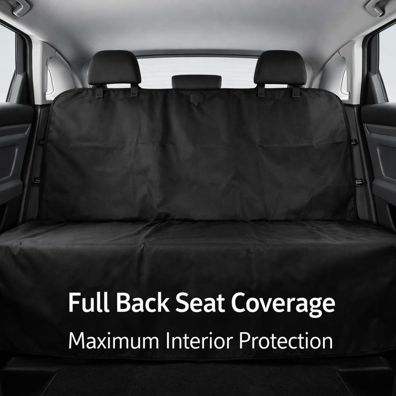 BURAKH Waterproof Pet Car Seat Cover for Back Seat - Universal Dog Seat Protector, Anti-Slip, Scratchproof & Machine Washable (Black) - Image 5