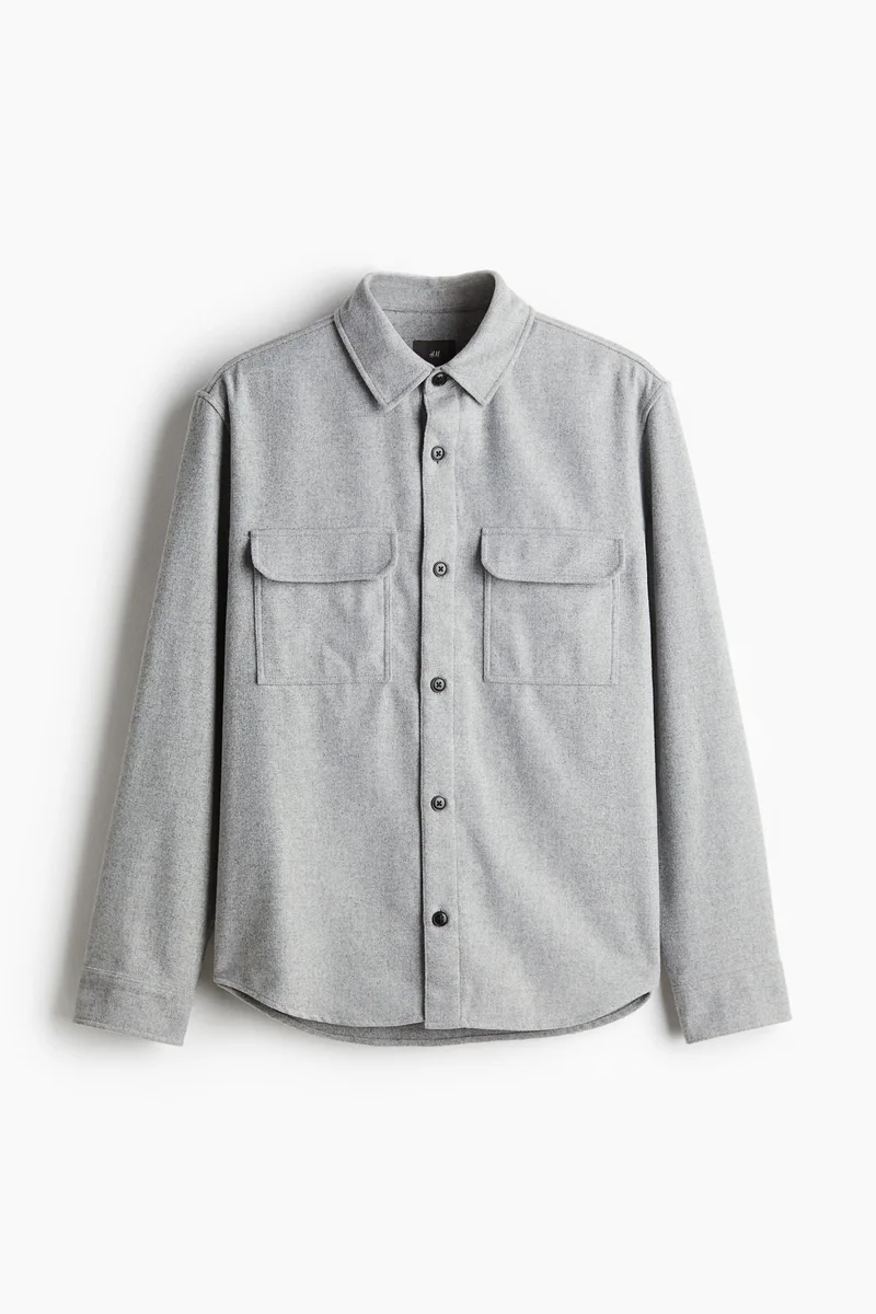 H&M Regular Fit Felted overshirt
