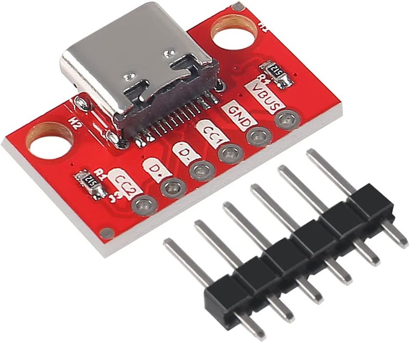 UMLIFE 10PCS USB TypeC Breakout Board Serial Basic Breakout Female Connector Type PCB Converter Board with Pin Header  - Image 5