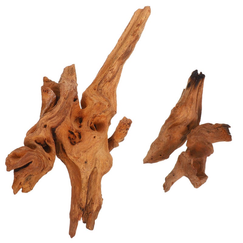 Natural Aquarium Driftwood 2 Pieces Reptile Terrarium Wood Decor 10 30cm Branch For Aquascaping - Image 2