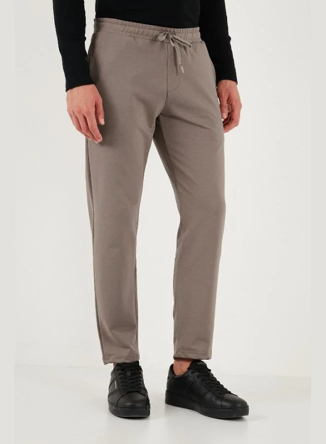 بوراتي بنطلون رياضي رجالي بقصة مستقيمة وخصر عادي من بوراتي