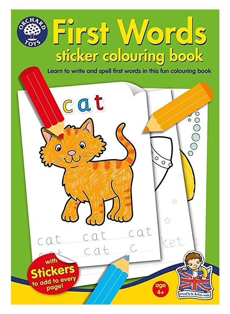 أورشارد تويز أول كتاب تلوين ملصقات الكلمات - Image 1