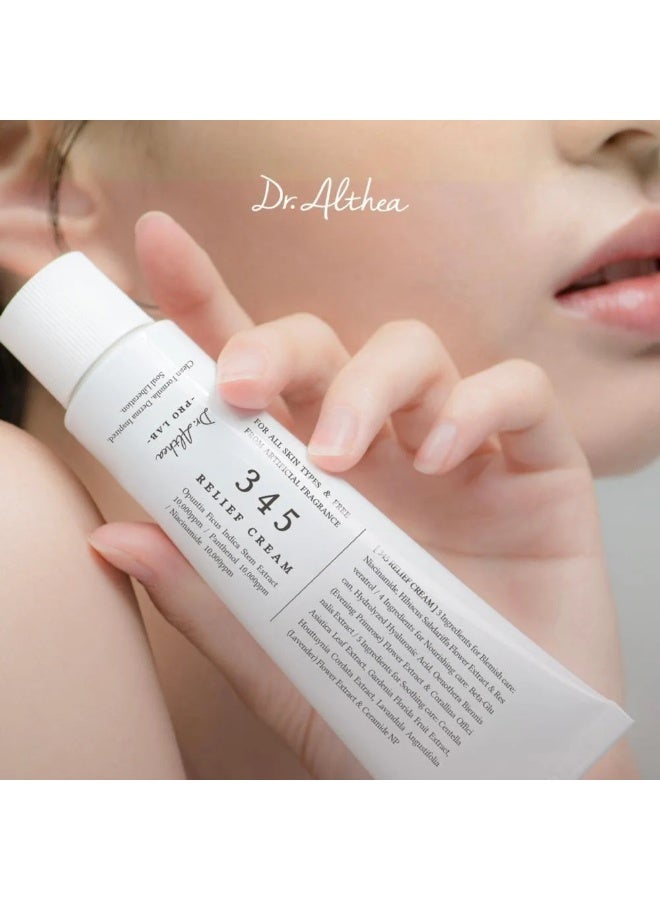 دي آر.ألثيا كريم دكتور ألثيا 345ريليف، مرطب يومي للوجه، عناية بتخفيف العيوب، ترطيب وتلطيف البشرة - Image 2
