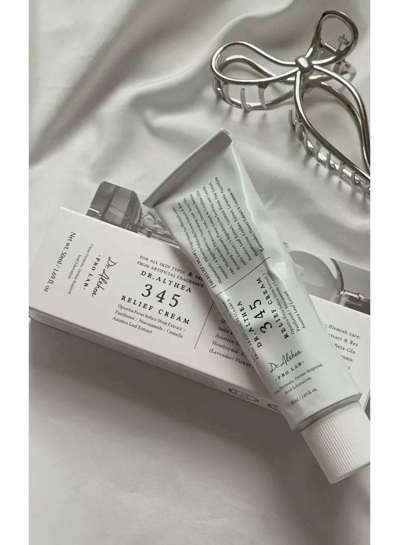 دي آر.ألثيا كريم دكتور ألثيا 345ريليف، مرطب يومي للوجه، عناية بتخفيف العيوب، ترطيب وتلطيف البشرة - Image 4