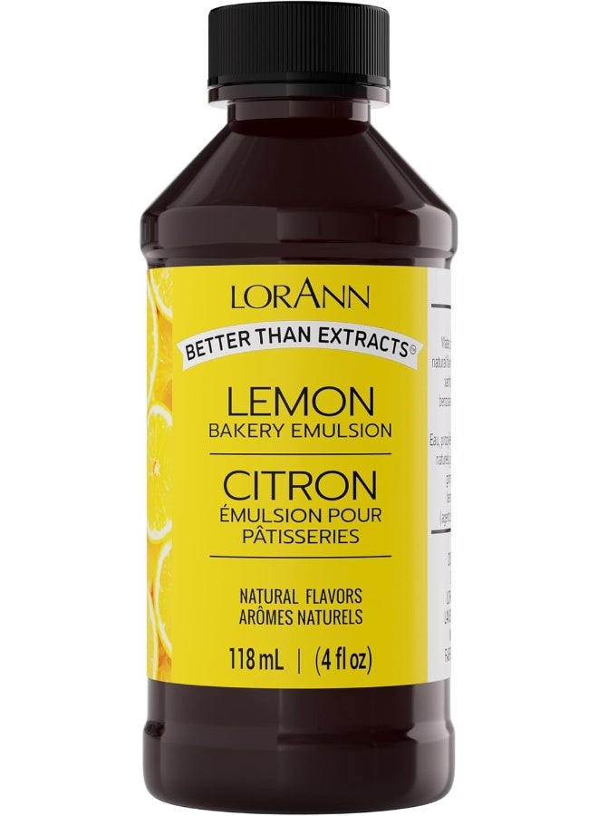 Lorann Oils Lemon Bakery Emulsion: Tangy Lemon Essence, Perfect for Amplifying Citrus Tones in Cakes, Cookies & Desserts, Gluten-Free, Keto-Friendly, Lemon Extract Alternative Essential for Your Kitchen - Image 1