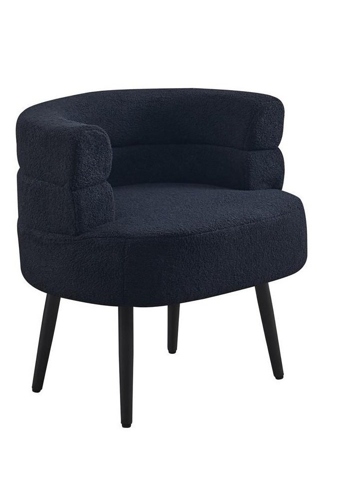 CAMA Black bouclé single chair from Cama  - Image 3
