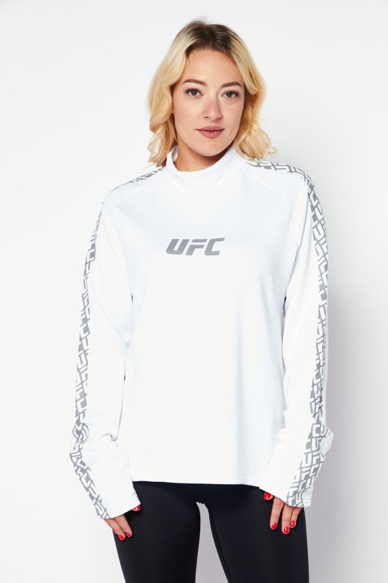 Ufc Women Sportswear Fit Long Sleeves Running Sweatshirt, White - Image 1
