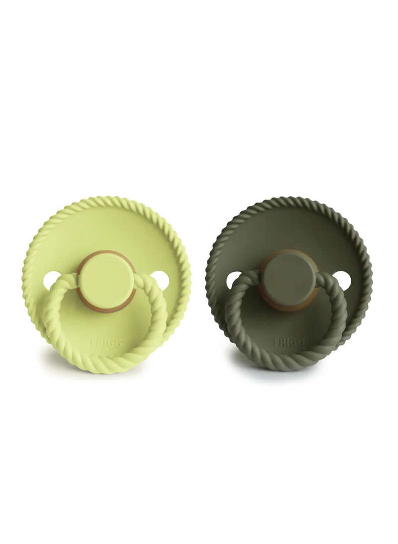 FRIGG Rope Latex 2-Pack 0-6 Months - Green Tea/Olive - Size 1