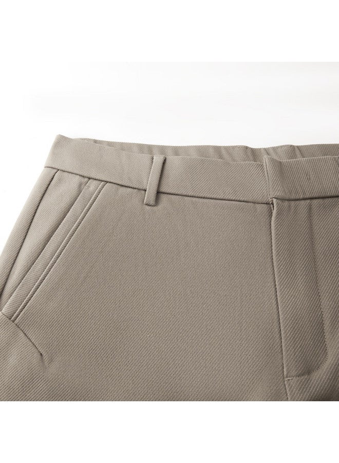 Firs Brushed Thickened Autumn Winter Men's Casual Twill Texture Straight-leg Stretch Business Daily Pants - Image 5