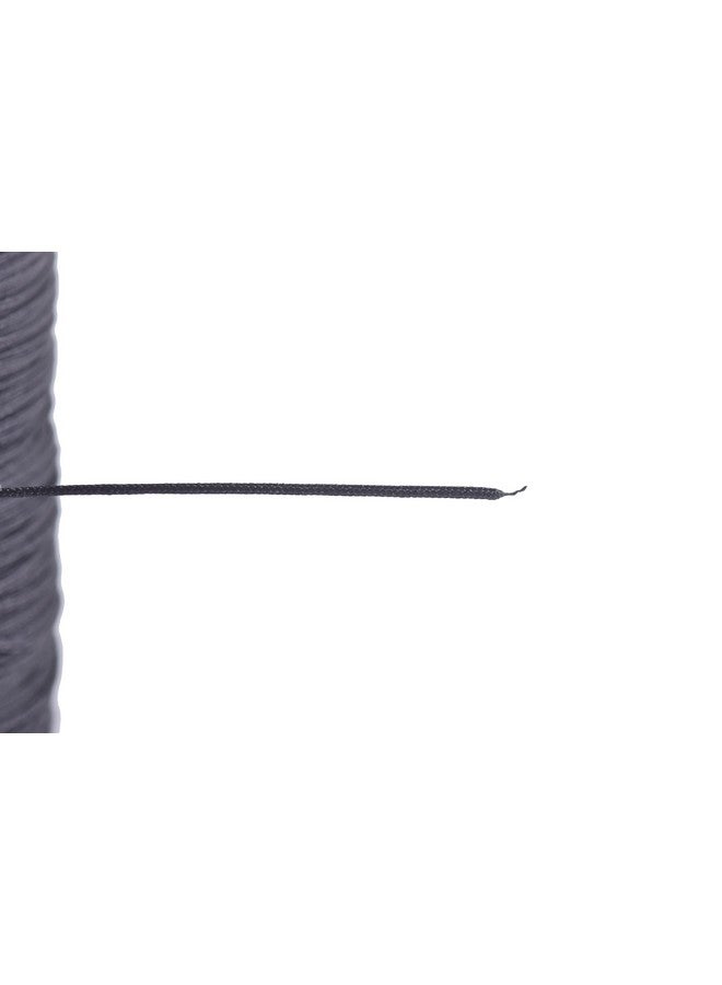 KONMAY 1 Roll 150Yd Nylon Bracelet Making String Braided 0.4Mm Nylon Shamballa Macramé/Beading Cord Chinese Knotting Cord Kumihimo Beading String Black 900 - Image 4