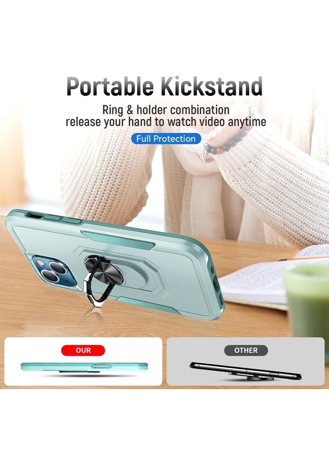اس-توب جراب لهاتف iPhone 14 Plus مزود بمسند حلقي وغطاء هاتف متين مقاوم للصدمات - Image 3