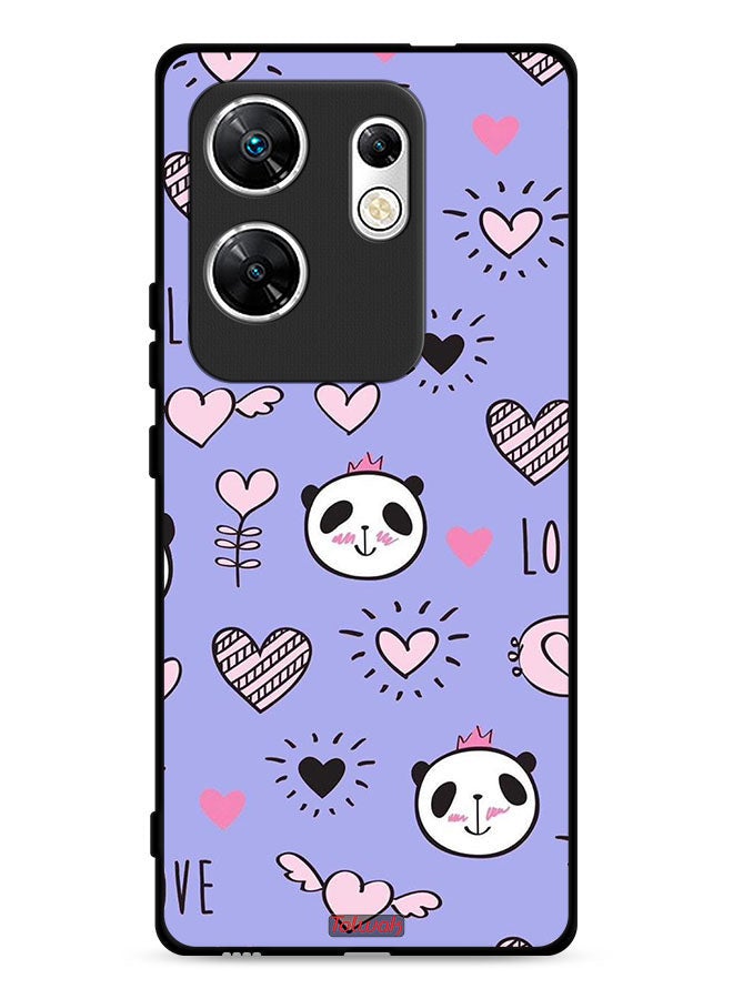Tolwak Infinix Zero 30 4G Protective Case Cover Love And Panda Doodle - Image 1
