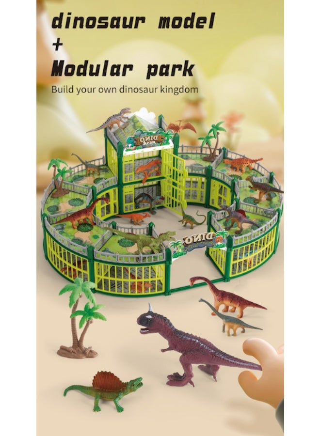 kaixin DIY Dinosaur Villa Assembly Toy — Educational Gift for Boys (Ages 3–8) - Image 3