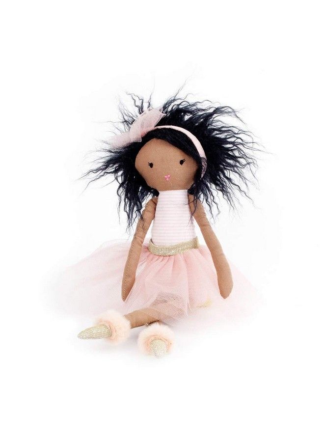 Mon Ami Pink Ballerina African American Designer Doll Soft & Cuddly Plush Doll Well Built Stuffed Doll For Child Or Toddler ;Use As Toy Or Room Decor Great Gift For Kids Or Collectors - Image 1