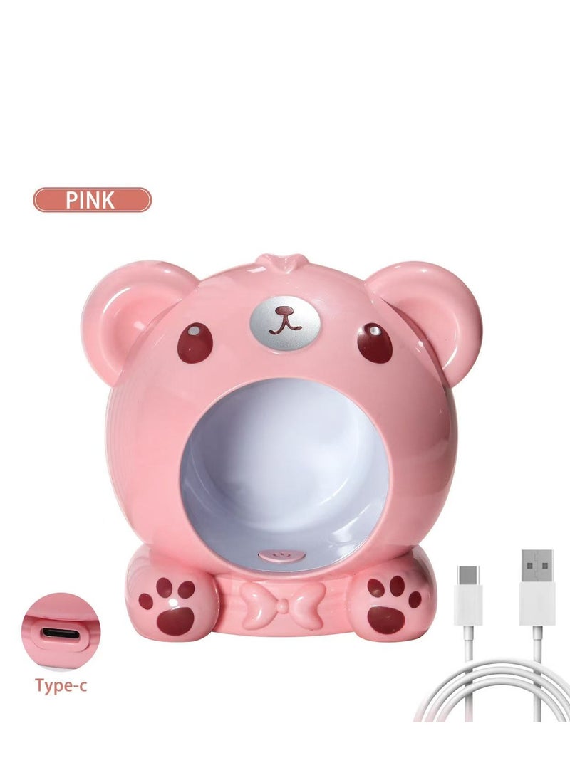 Pink bear mini  Nail Lamp Hands Free Gel LED Nail Dryer Nail Polish - pzsku/Z9219E81EF38ABA11D905Z/45/_/1730535584/6dcab5e9-e950-4aed-9c1e-2077f03914a7