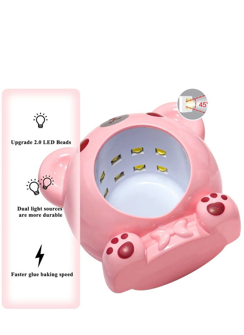 Pink bear mini  Nail Lamp Hands Free Gel LED Nail Dryer Nail Polish - pzsku/Z9219E81EF38ABA11D905Z/45/_/1730535661/10bfb00d-4b67-408c-b4fe-42f8fbc2f7c5