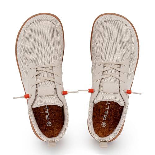 Pulltop Men's Barefoot Wide Toe Box Shoes - Minimalist Barefoot Dress Shoes Sneakers Zero Drop Men's Loafers & Slip-ons Walking Shoes Beige Size 13 Wide - Image 2