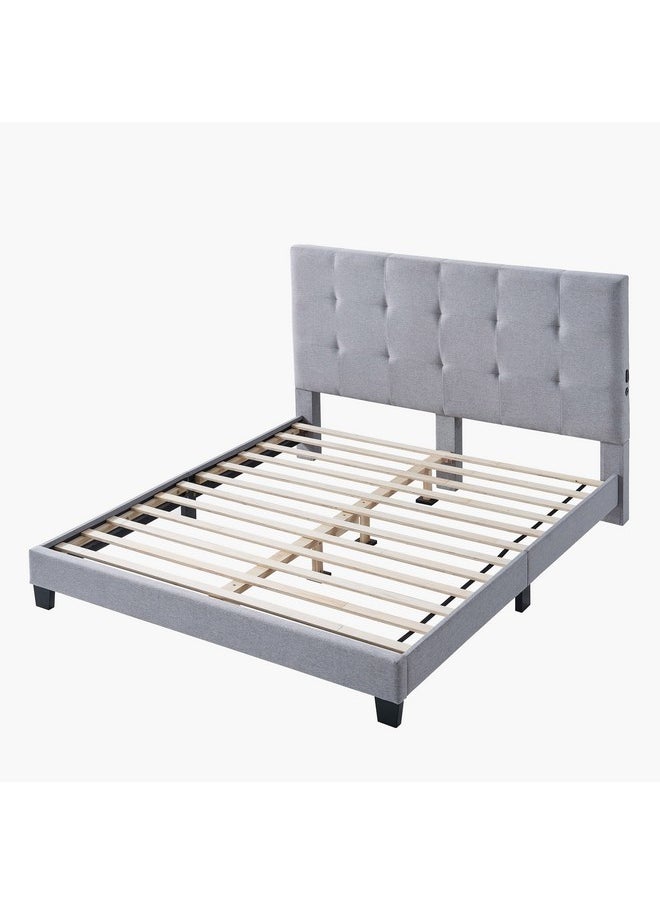 Home Box Kulltorp Smart Upholstered Queen Bed 151 x 121 x 216 cm  - Image 5