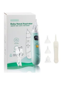 DUOLADUOBU Electric Nasal Aspirator for Baby Safe/Quick/Hygienic Baby Nose Sucker with  Suction USB Rechargeable with 3 Silicone Heads Nose Cleaner for Toddlers Music & Light Soothing Function（Sky Blue)  - Image 1