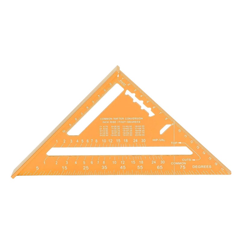 Gold Aluminum Alloy Woodworking Ruler For Precise Measurements - Image 4