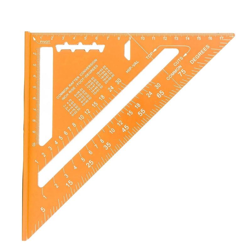 Gold Aluminum Alloy Woodworking Ruler For Precise Measurements - Image 3