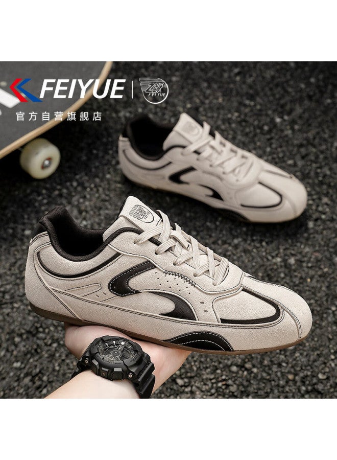 Feiyue Official Men's Sneakers Spring New Casual Shoes Men Beige Gray Black Size 39