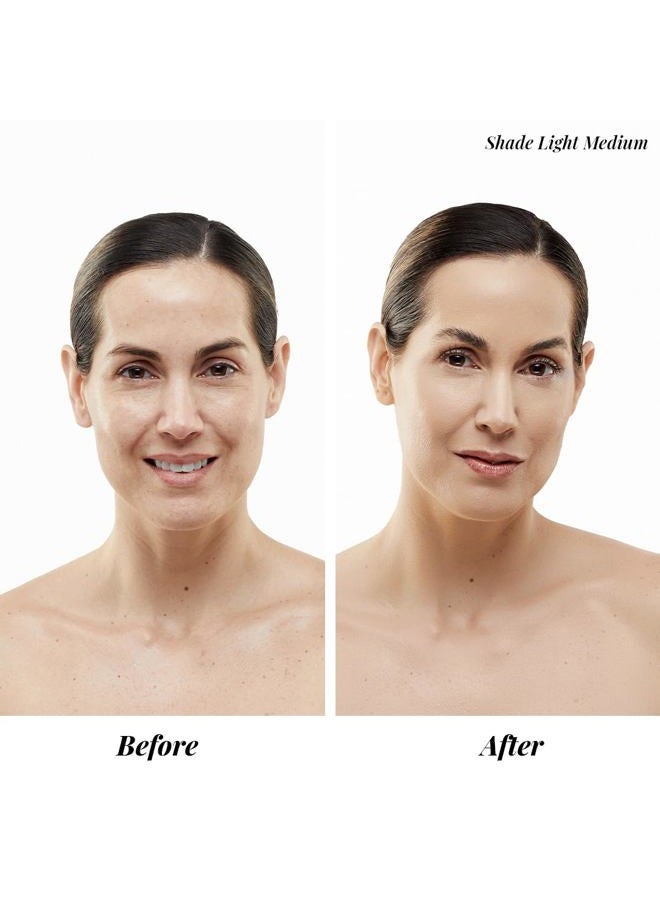 Jerome Alexander MagicMinerals AirBrush Foundation Set by Jerome Alexander – 3pc Set Includes Primer, Foundation and Kabuki Brush - Spray Makeup with Anti-aging Ingredients for Smooth Radiant Skin (Light Medium)  - Image 4