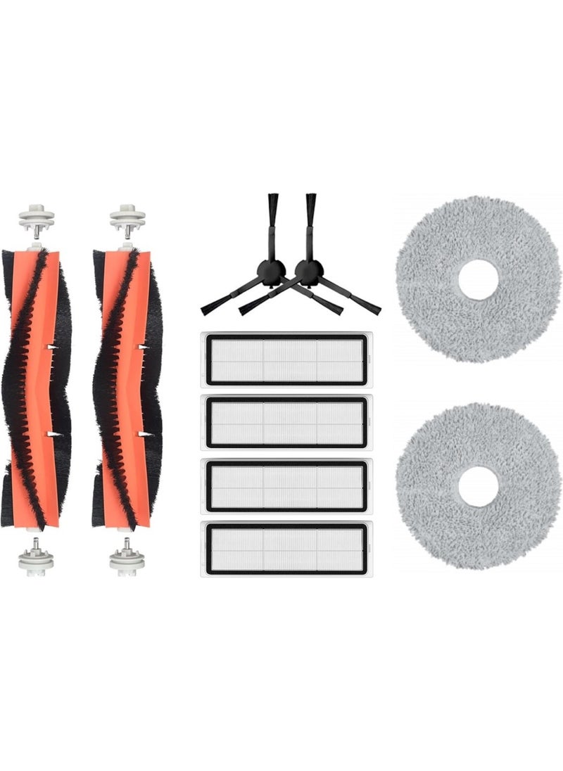 robotyedek Dreame Bot L10S Pro Compatible Spare Brush Hepa Filter Mop Set - 10 Pieces 