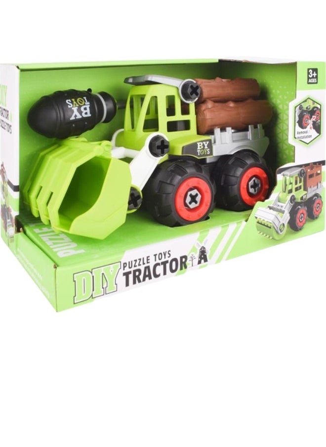 Toy Box - Take Apart Toys with Screwdriver | Toddler DIY Assembly Farm Truck Construction Set | Building Toys Gifts for Kids Stem Building Toy - Image 1