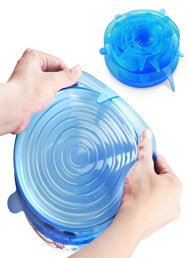 OSFT Reusable Silicone Stretch Lids for Bowls & Food Storage different Sizes | Airtight Leakproof Covers | BPA Free Eco-Friendly Food Saver Lids for Kitchen Containers Freezer Safe color may vary (6) - Image 2