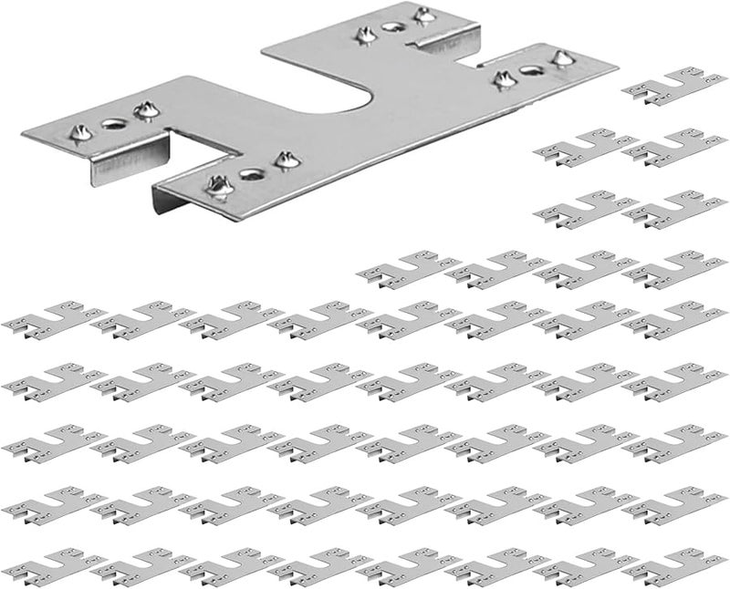 Solar Panel Grounding Clip Washer Spacer 28x50mm 50pcs Photovoltaic System Gasket - Image 1