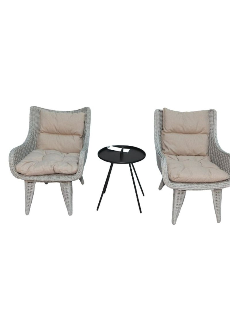 Swin Furniture Swin Rattan Chair with Round Coffee Table  - Image 1